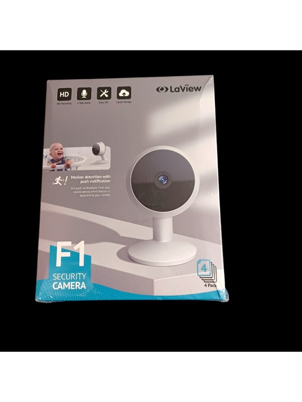 Security BNIB LaView Camera Complete 4-Room Home Security System HD Smart Cams